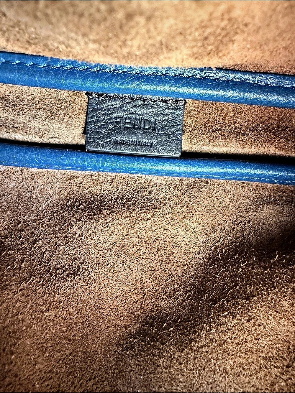 Fendi Simply Leather Shoulder Bag in Blue - Picture 5 of 16